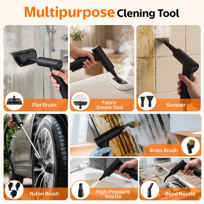 PRIMIORIX® Version 3.0 Handheld Steam Cleaner | 2500ML Large Tank | 1 Hour Non-Stop Cleaning