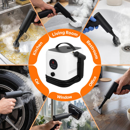 PRIMIORIX® Version 3.0 Handheld Steam Cleaner | 2500ML Large Tank | 1 Hour Non-Stop Cleaning