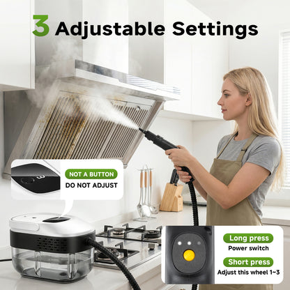 3-Level Adjustable Handle Steam Cleaner