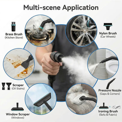 Adjustable Pressurized Steam Cleaner for Home