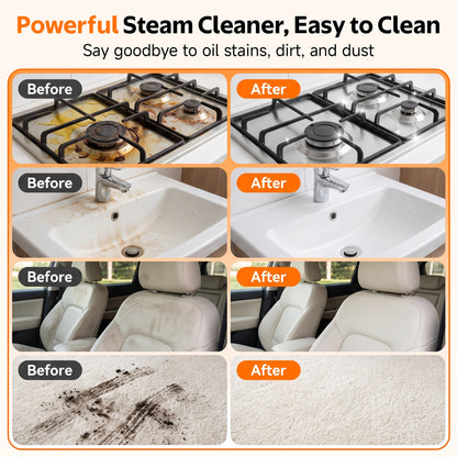 PRIMIORIX® Version 3.0 Handheld Steam Cleaner | 2500ML Large Tank | 1 Hour Non-Stop Cleaning
